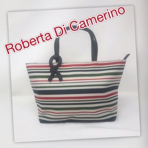 Roberta di Camerino Horizontal Striped Purse
